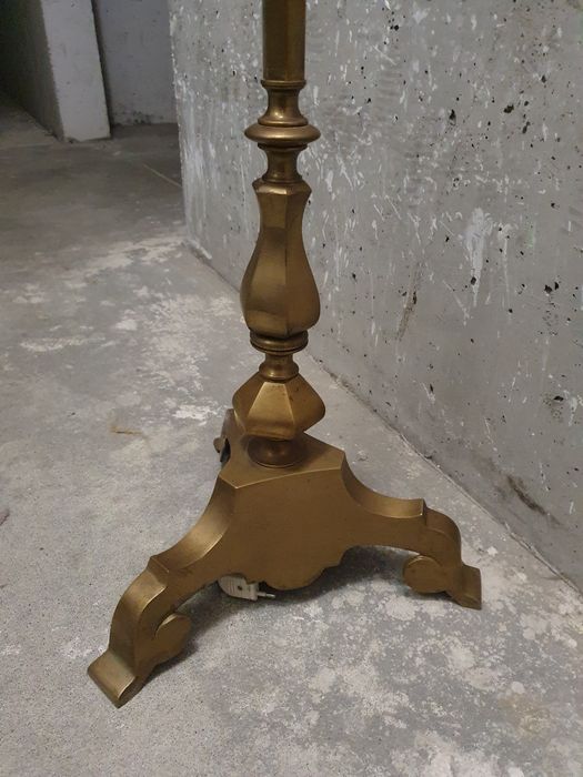 Lampa stojąca mosiężna