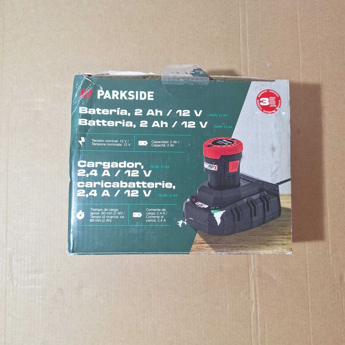 Bateria + Carregador Parkside 12v 2ah ( NOVO )