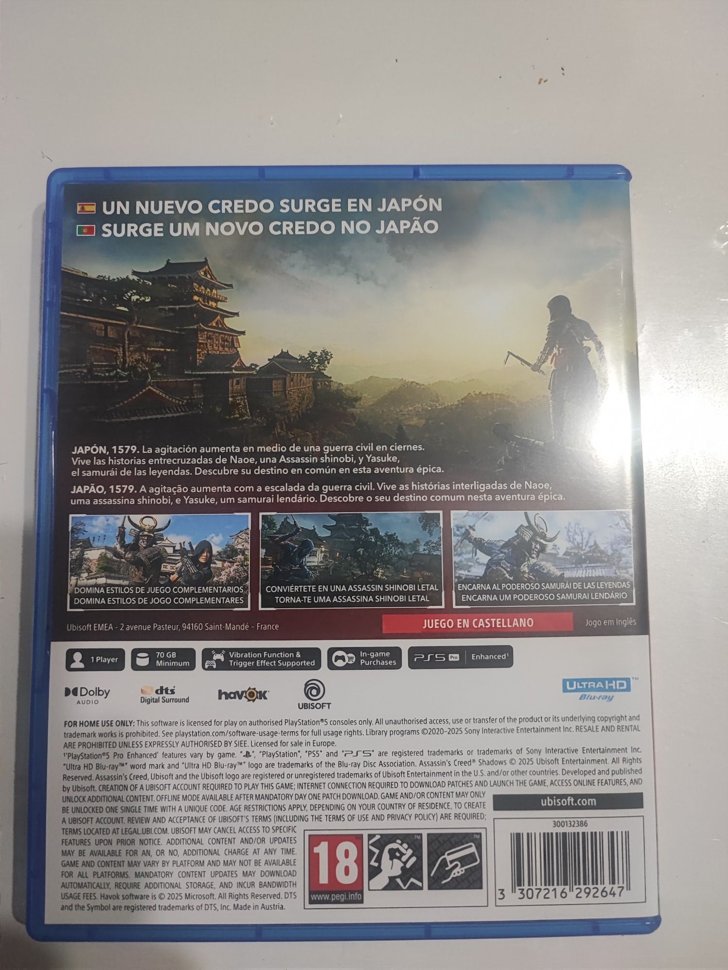 Jogo PS5 Assassins Creed Shadows