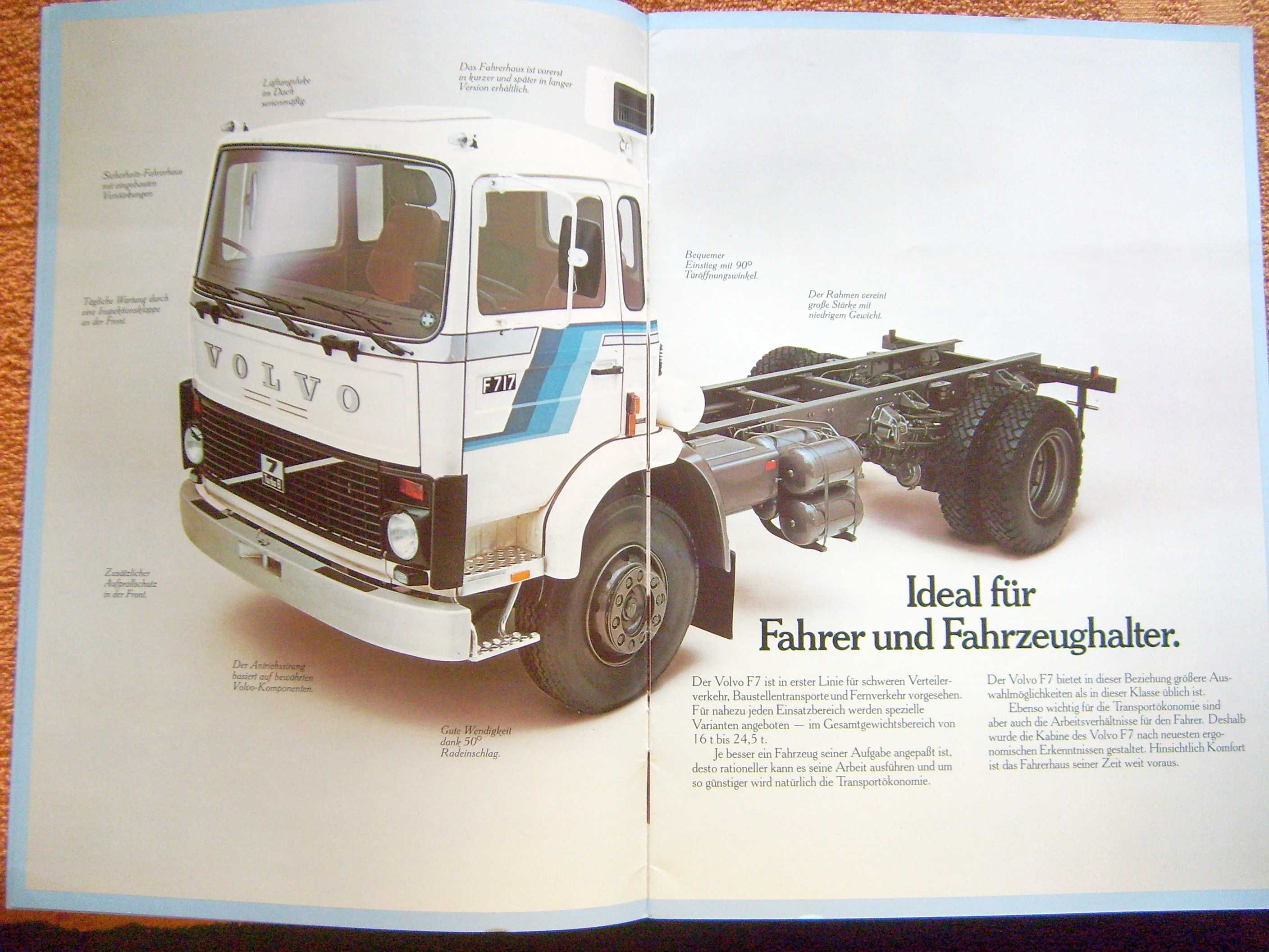 VOLVO F7 Turbo 6 / prospekt 20 str., 1979 IDEAŁ - Wyprzedaż kolekcji !