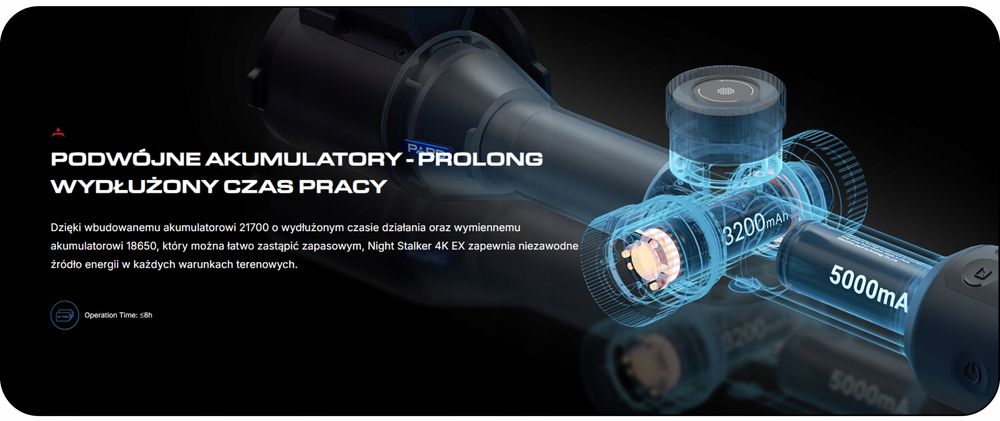 Celownik Luneta Noktowizyjna NS4E-70 PARD Night Stalker 4K eX