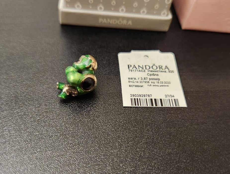 Pandora Hulk Charm Халк Бусина Шарм
