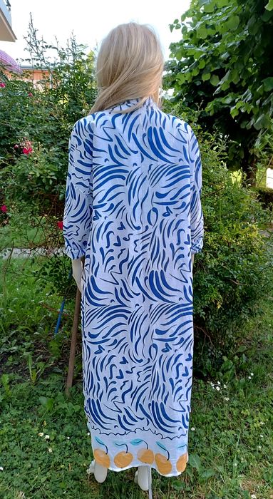 Koszula damska Primark maxi bawełna wzory owoce