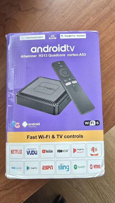 Androidtv box H313 Quadcore cortex-A53