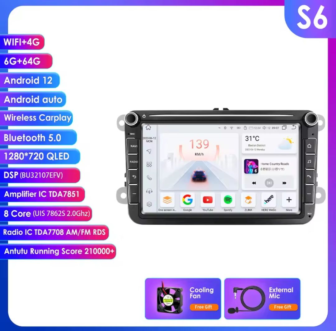 VW Golf 6 Radio Android