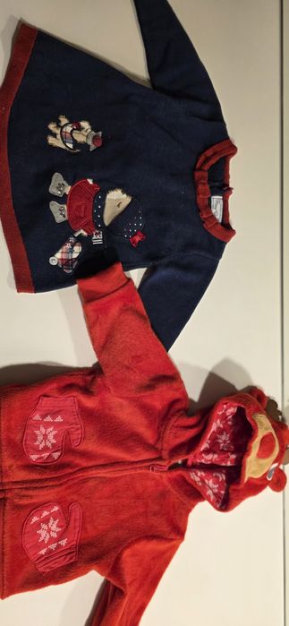 Sukienka świąteczna Mayoral 65 cm i bluza świąteczna na 62 cm