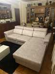 Sofa chaise long com encosto personalizavel | Sofa Cama