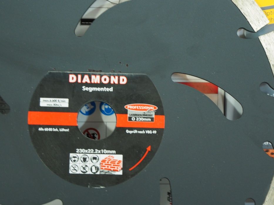 DIAMOND tarcza diamentowa 230mm cegła segment beton gres wurth tyrolit