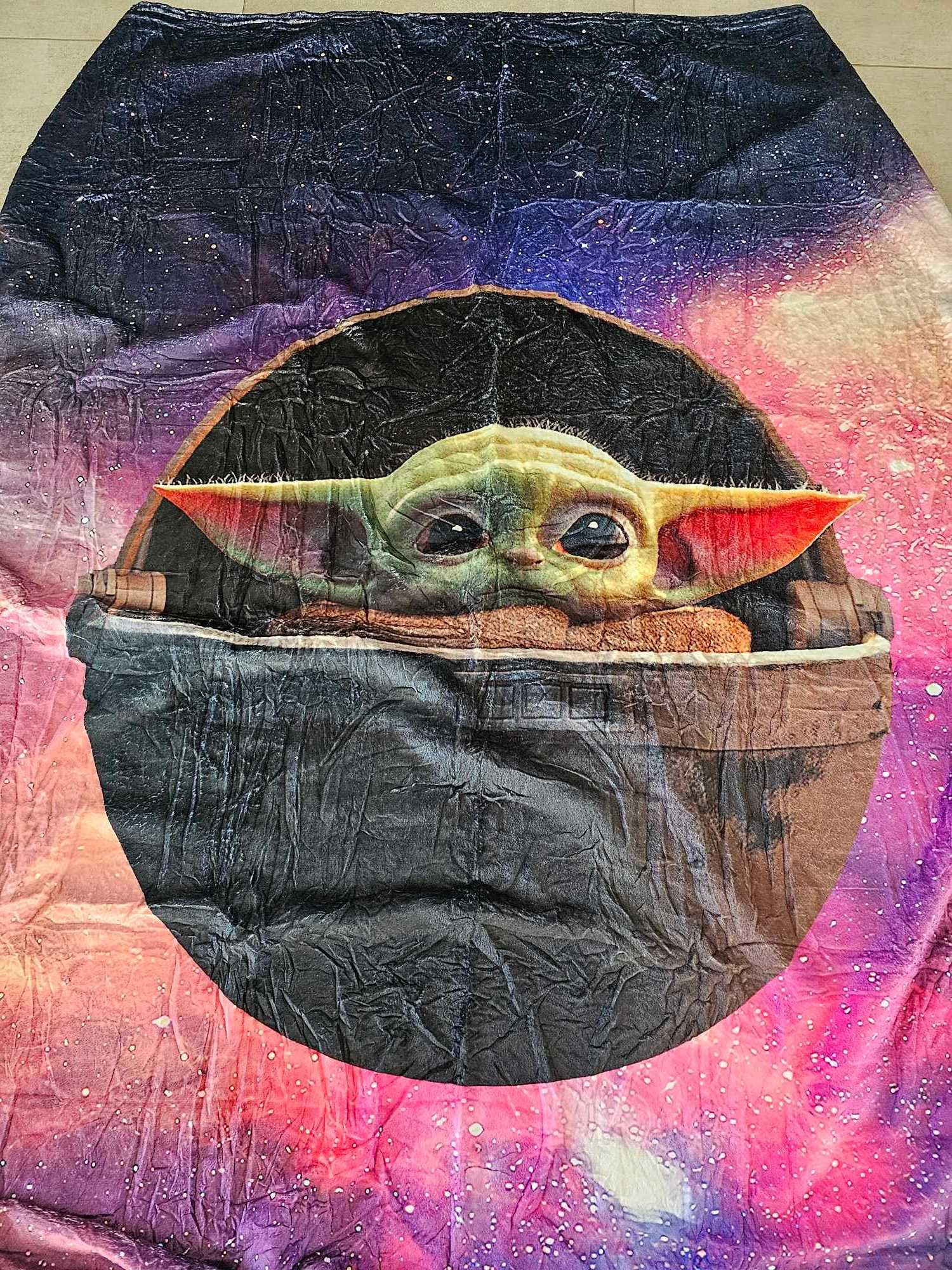 Baby Yoda koc 3D, super ultramiękki flanelowy koc polarowy 150x200cm