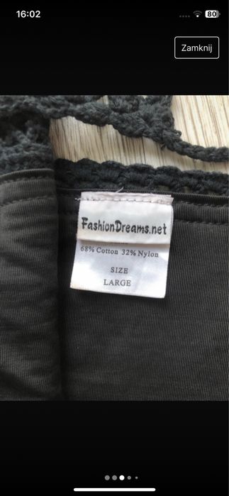 Wiązany bawełniany stój kąpielowy boho L/XL