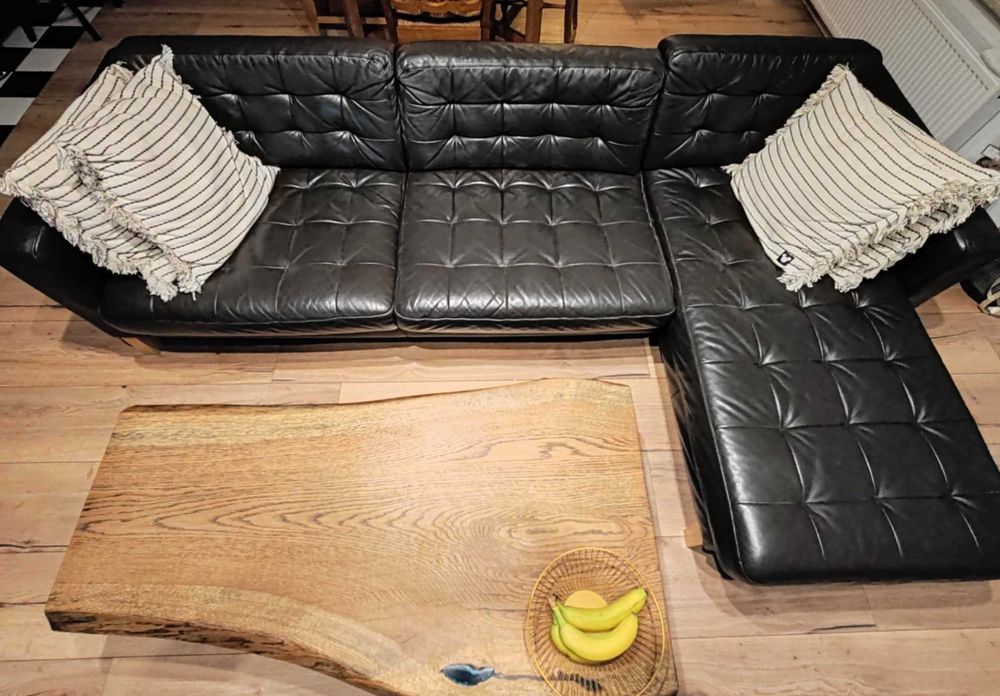 Skórzana kanapa marki IKEA
