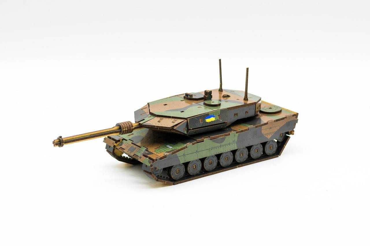 Дерев'яний конструктор танк Леопард