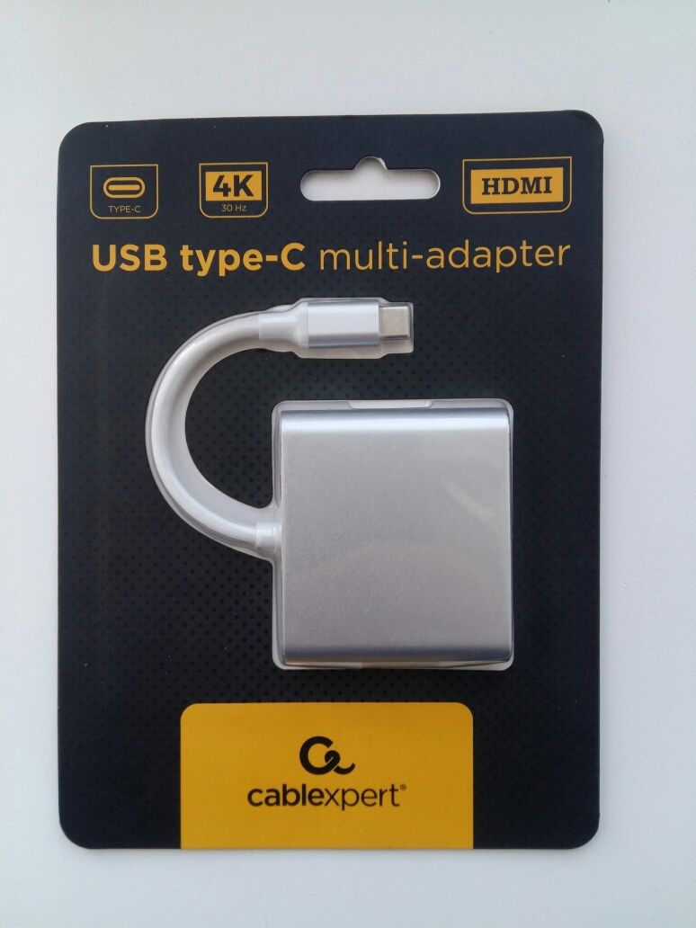 Переходник USB Type-C на мультиадпатер  (A-CM-HDMIF-02-SV)