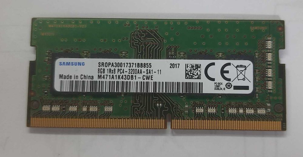 Память ноутбучная SO-DIMM DDR4 8Gb. Оперативная память для ноутбука.