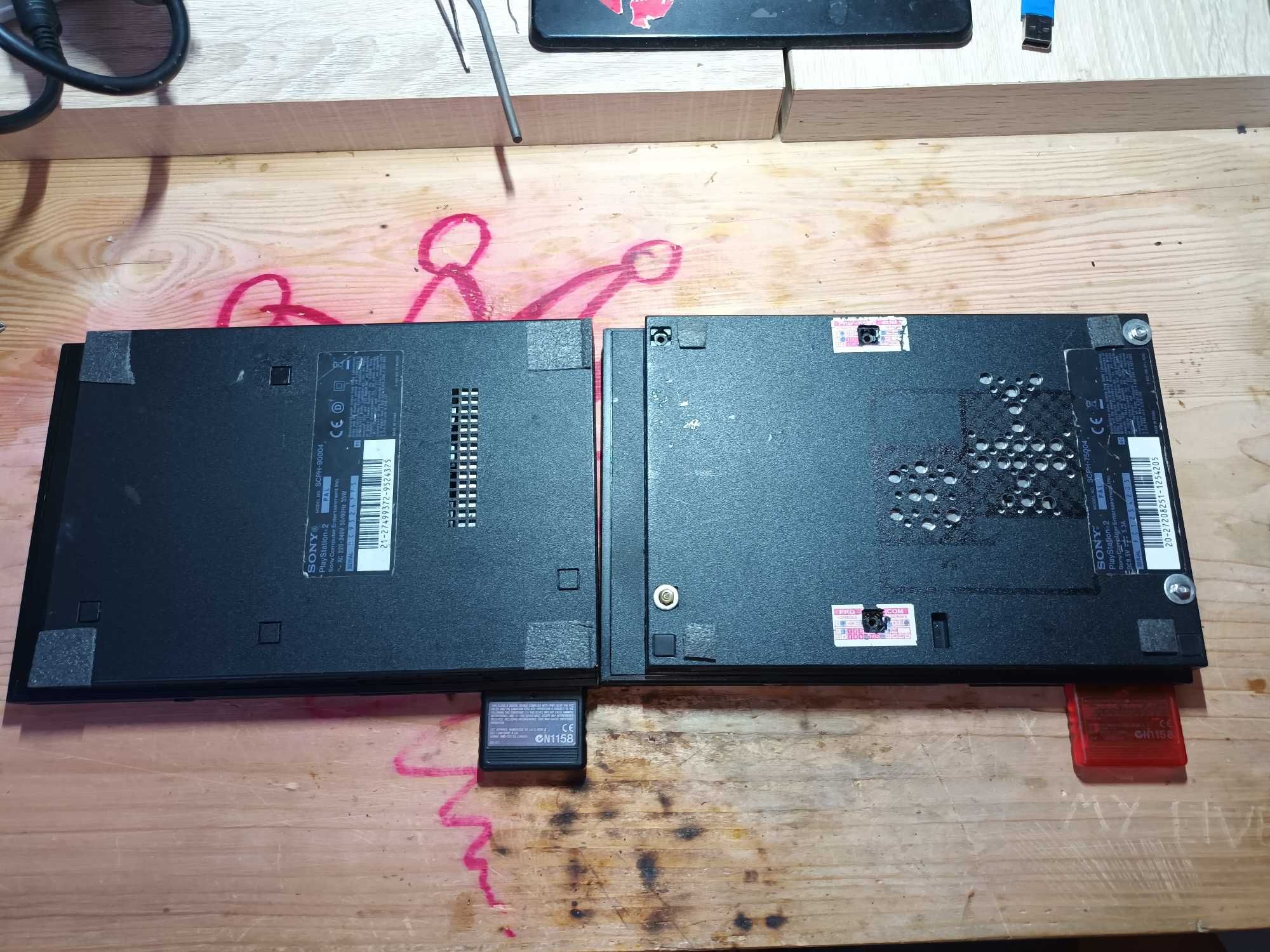 Konsola 2x PS2, 2xpad, 2xmemory card, hdmi, FMCB, FUNTUNA ZESTAW, ZAMI