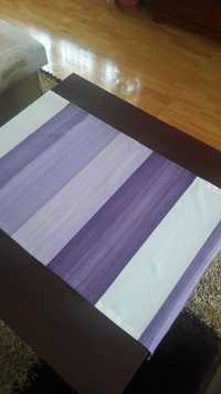 Bieżnik fiolet pasy nakładka serweta 50 x 104