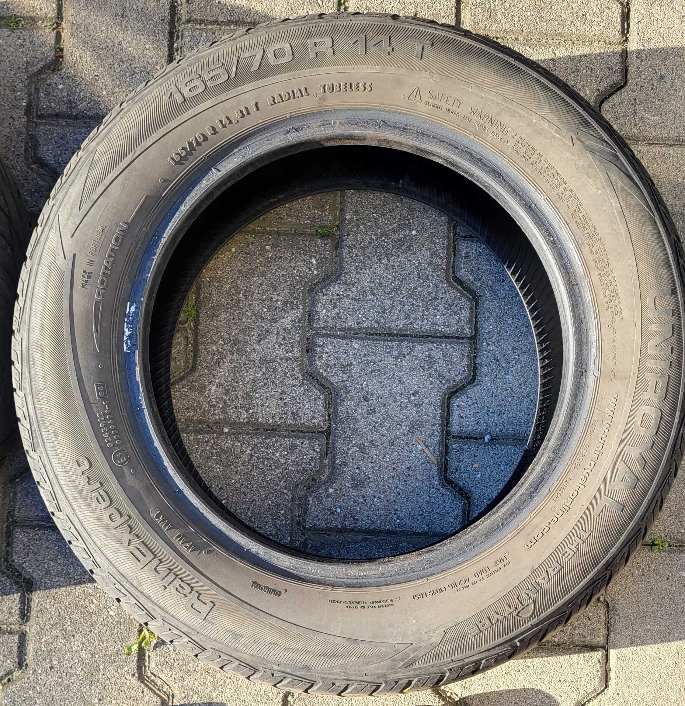 Komplet opon letnich UNIROYAL RainExpert 165/ 70R 14 81 T