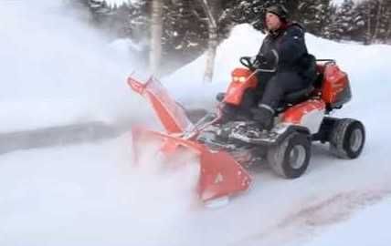 Traktorek odśnieżarka kosiarka Husqvarna RIDER PF 21 AWD 4x4