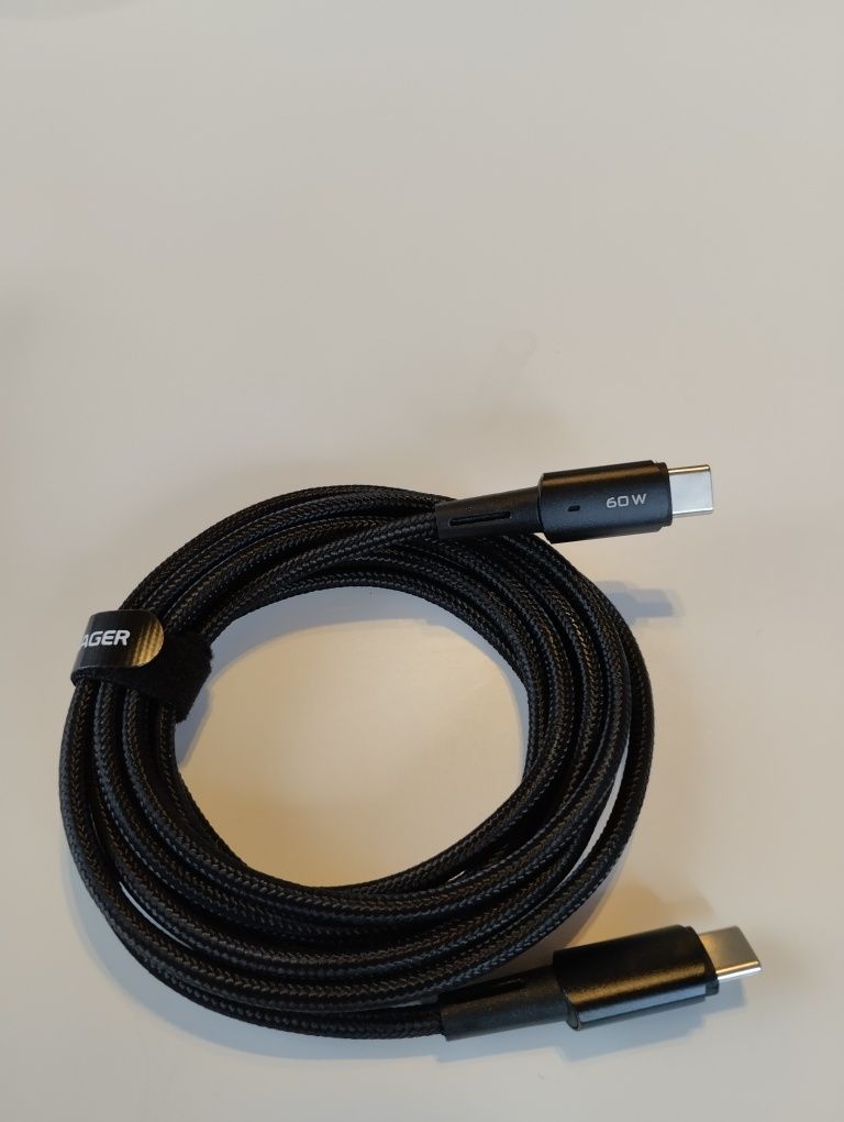 Kabel typu C x2 długość 2 m 60 w