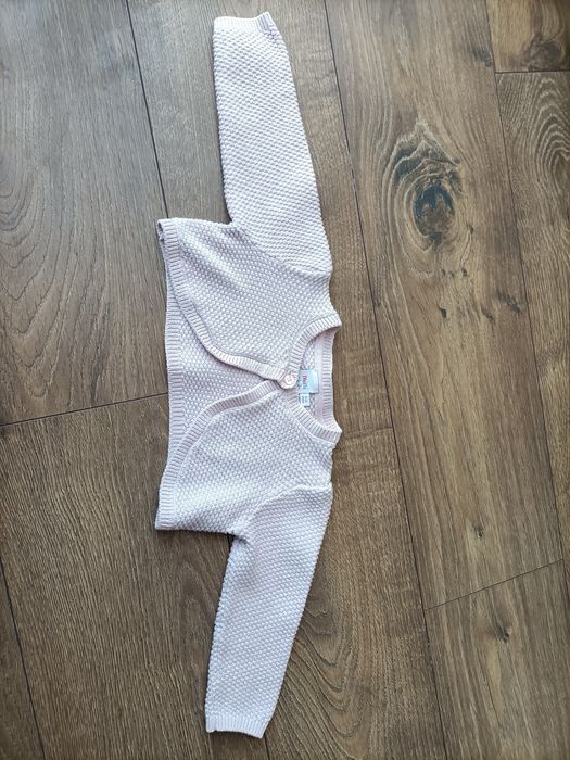 Różowo - srebrne bolerko, mini club -9-12 m-cy