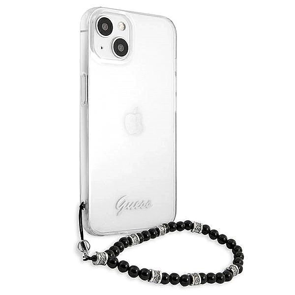 Etui Guess Black Pearl na iPhone 13 - przezroczyste