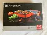 Lunch BOX AMBITION 650ml czerwony pojemnik na jedzenie