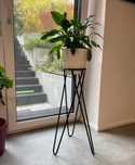 kwietnik metalowy hairpin PRL modernizm