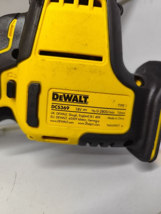 DeWal DCS 369 безщіткова шабельна пилка Деволт оригінал
