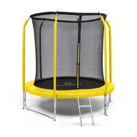 Klarfit Jumpstarter, trampolina, Ø 2,5 m, siatka, maks. 120 kg, powier