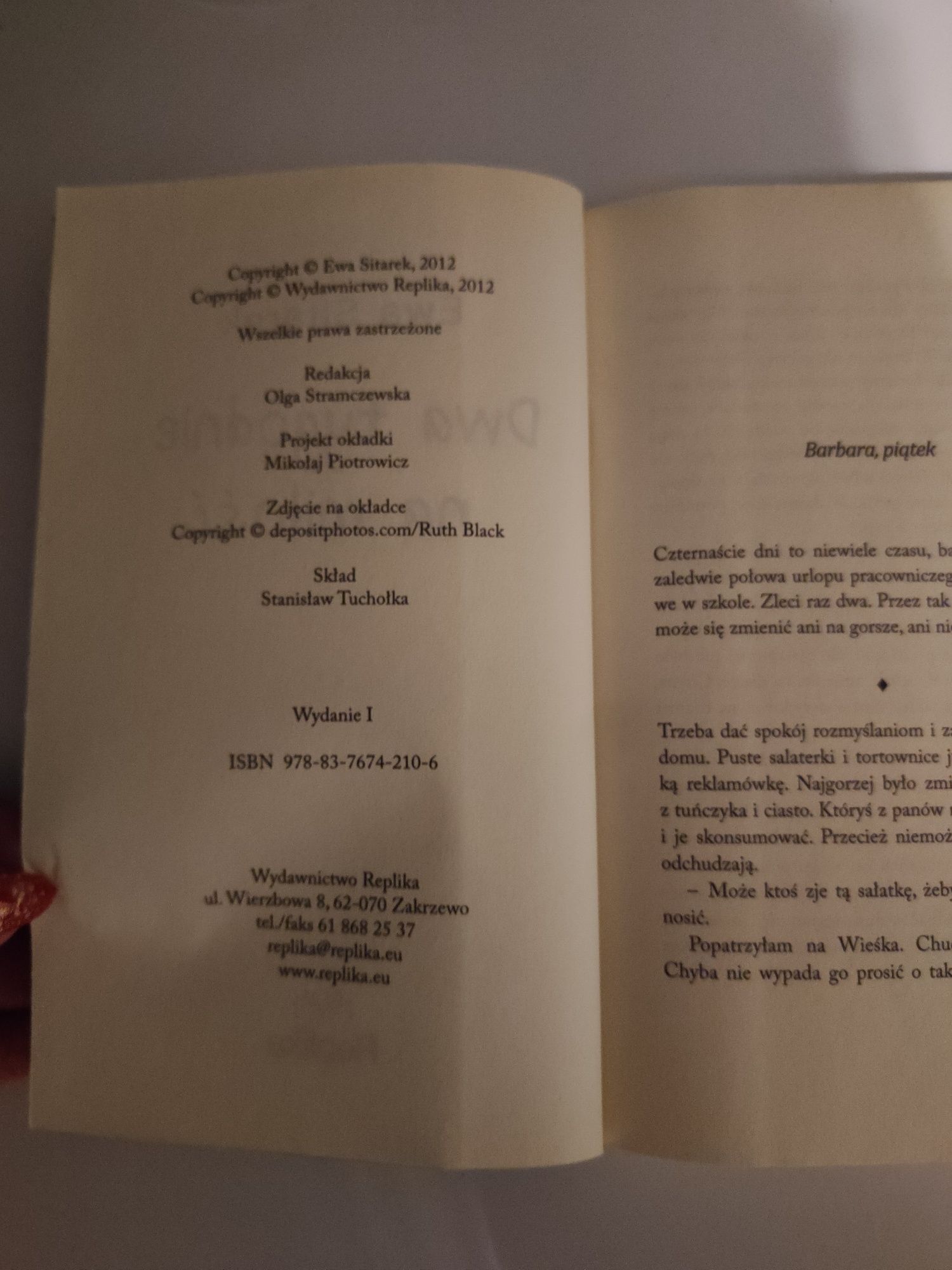 Dwa tygodnie na miłość książka