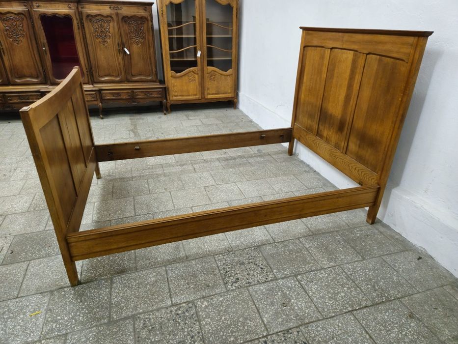 Stare Łóżko drewniane z Francji 1930r /