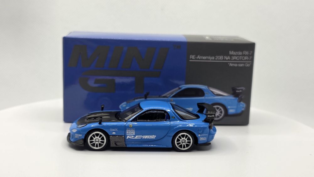 MiniGT Mazda RX-7 RE-Amemiya 20B NA 3ROTOR-7 "Ama-san Go" RHD
