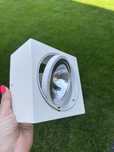 Bialy kwadratowy halogen 6 szt