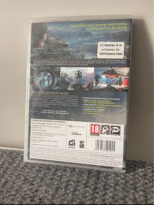 Sniper 3 Ghost Warrior gra pc PL