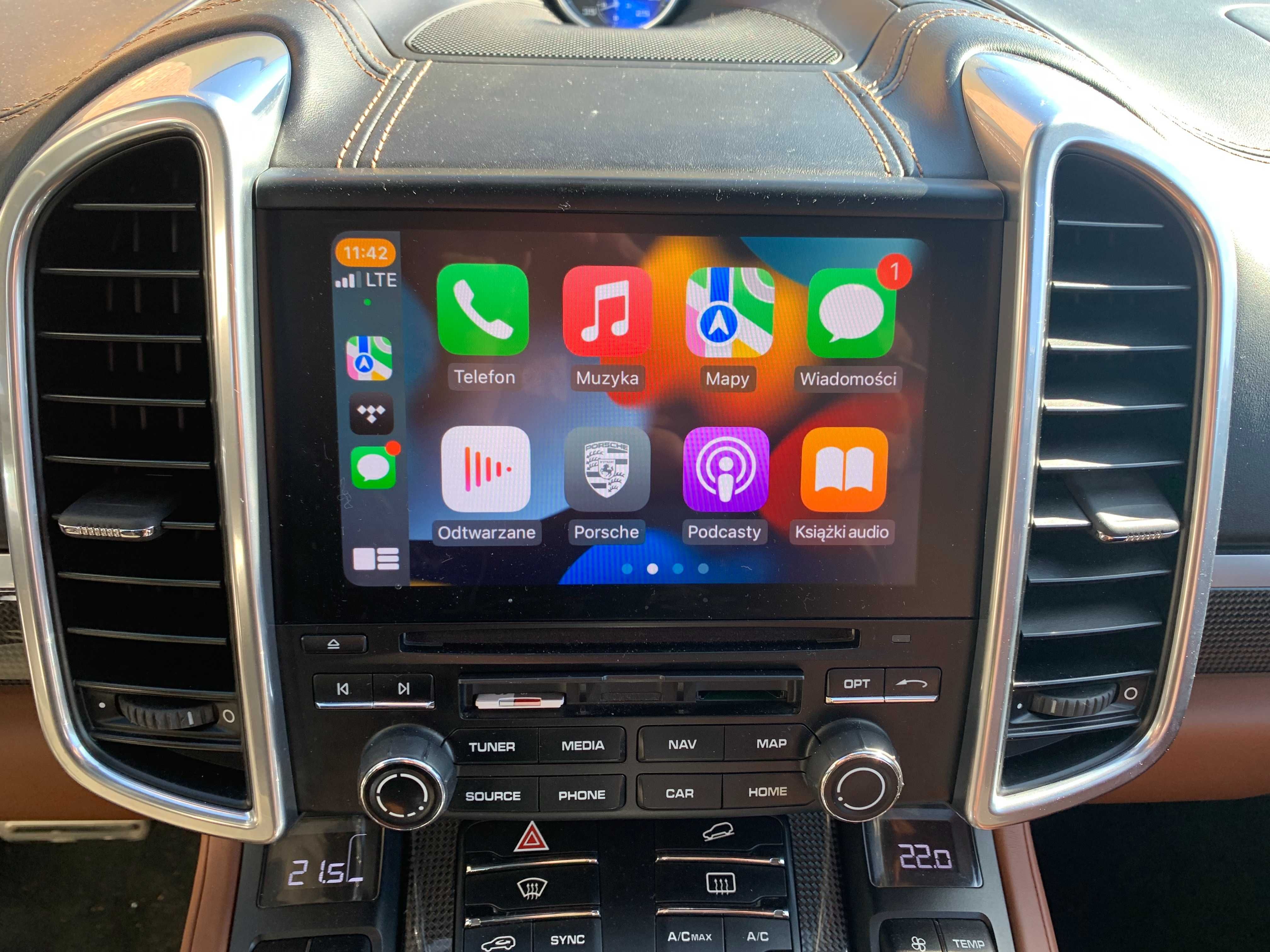 PORSCHE Polskie Menu Mapa Nawigacja USA/EUROPA Carplay Android Auto