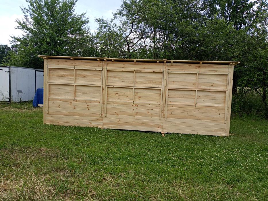 Pawilon handlowy, stoisko handlowe drewniane