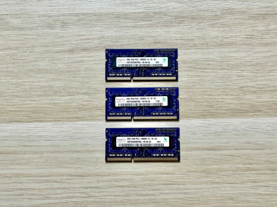 RAM Hynix 6GB DDR3 PC3 10600S 9 10 B1 (3x2GB) – sprawna, testowana
