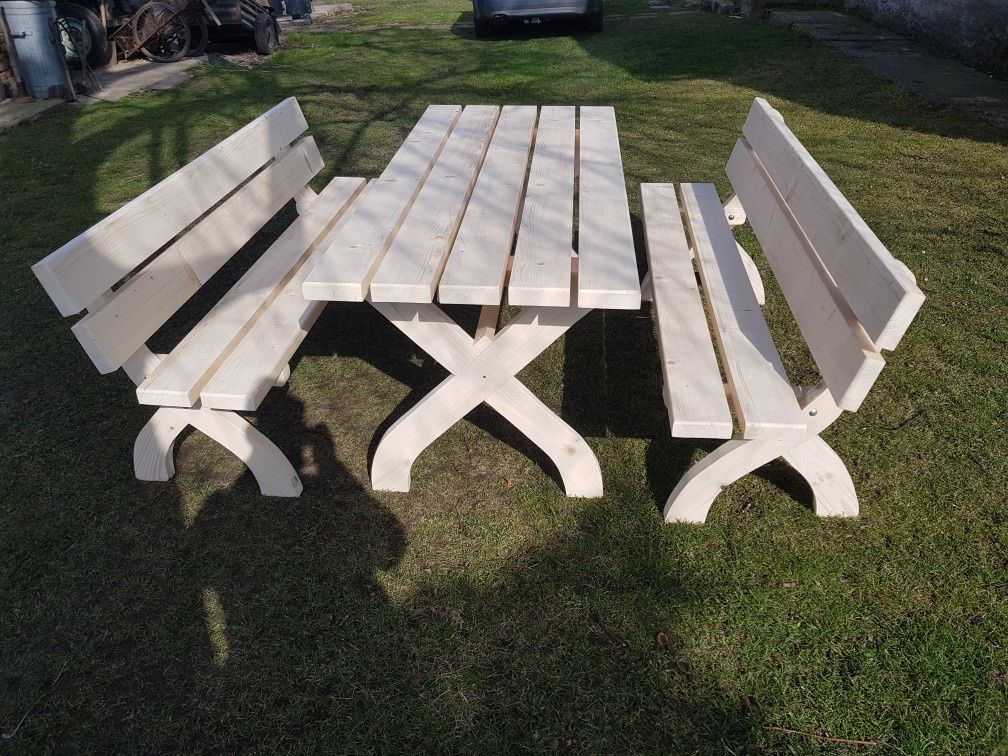 Meble ogrodowe stoły ławki 200cm