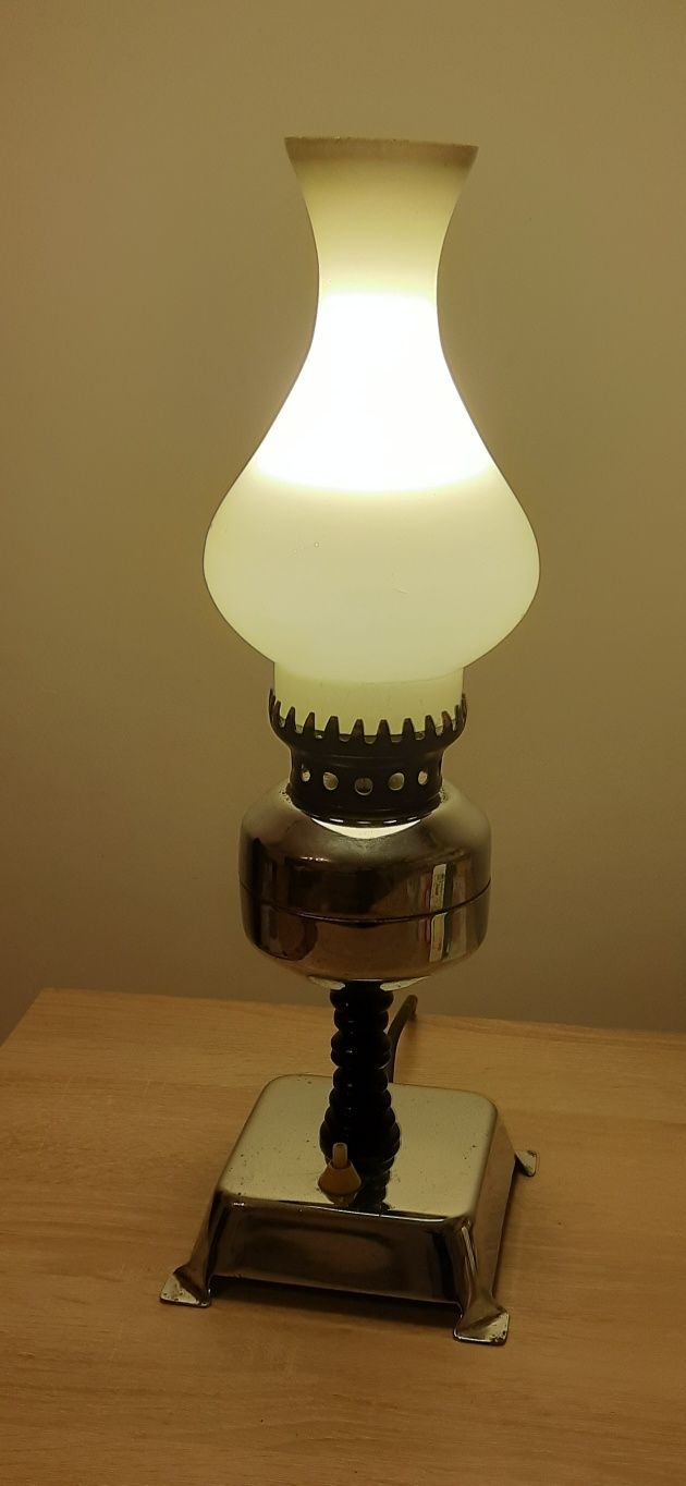 Stara lampa stojąca chromowana PRL