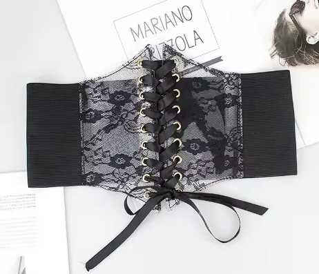 Женский пояс-корсет на шнуровке в ретро-стиле