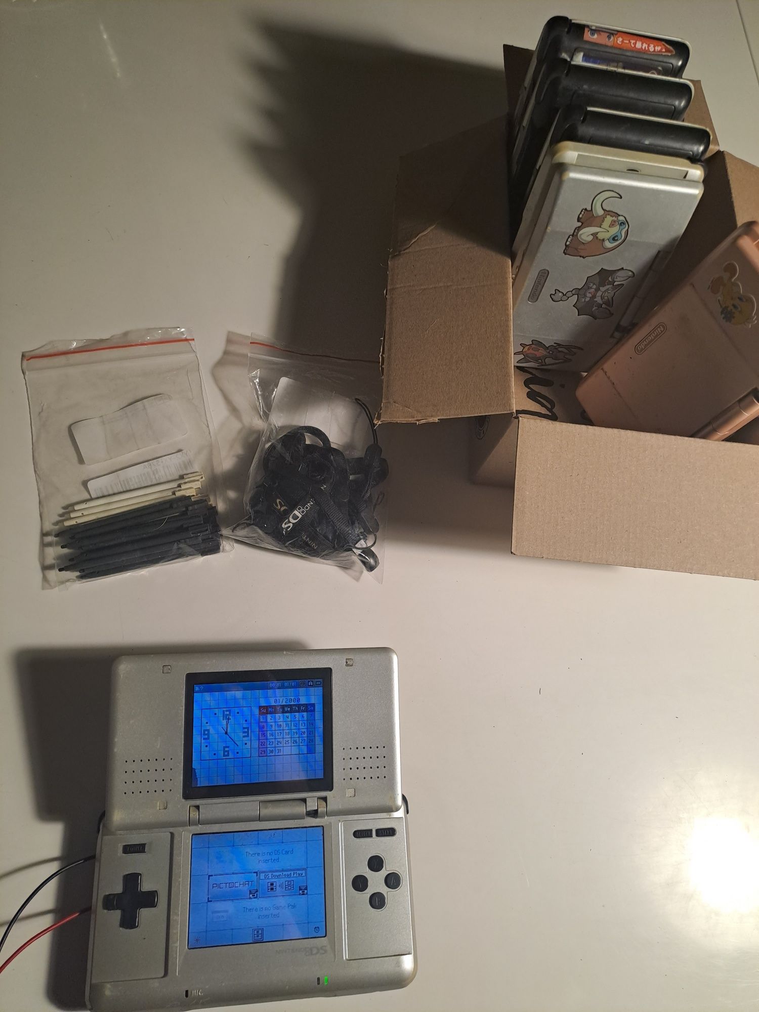 Nintendo ds srebrny/różowy