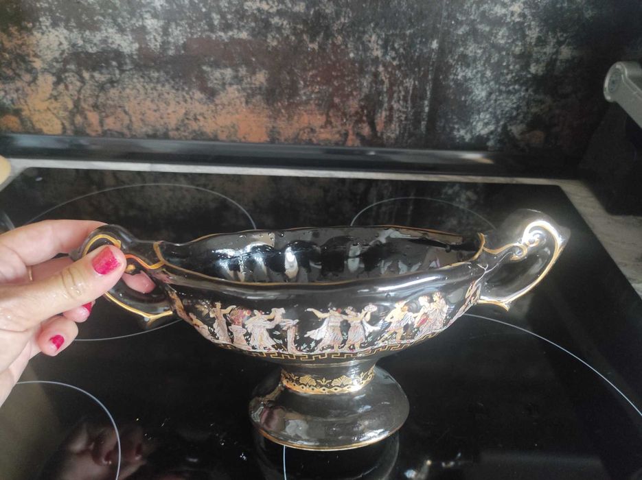 Конфетница греция с позолотою 24 K Gold