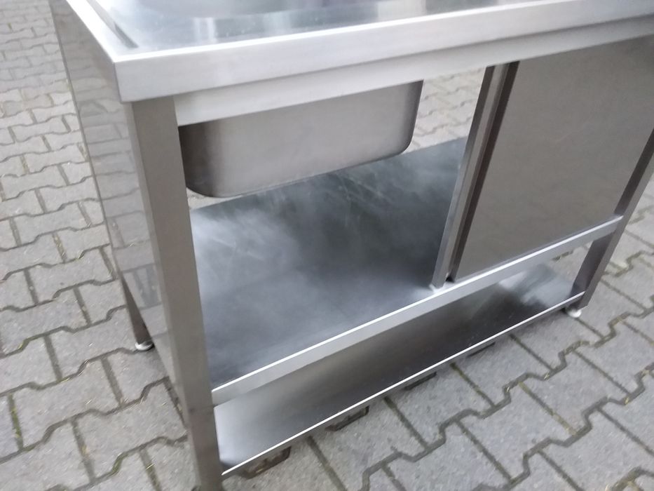 Zlewozmywak zlew 60x110cm z szafką gruby mocny gastronomiczny wysyłka