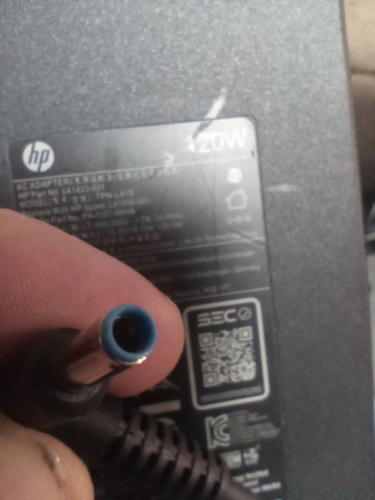 Електрошрот Оригінал Блок живлення  HP 120W Blue pin 19,5V 6,15А