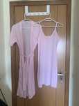Conjunto camisa de dormir e robe verão