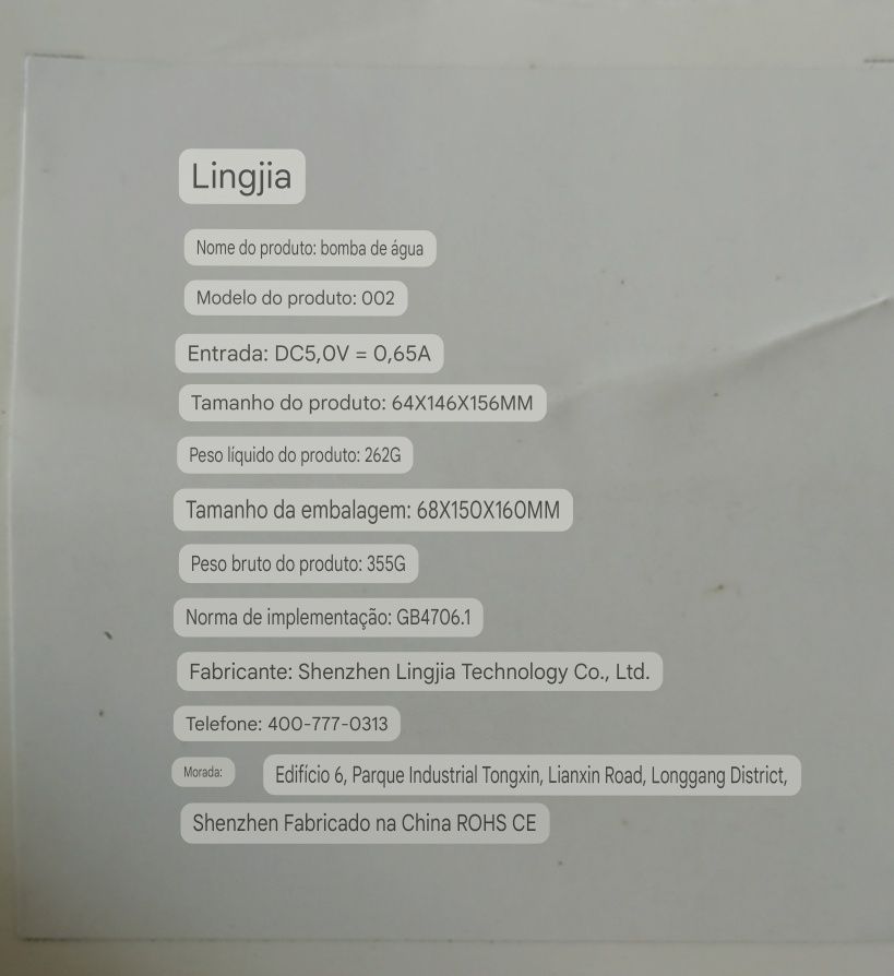 Dispensador de Água Novo