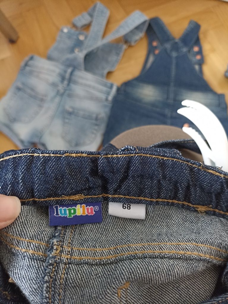 Spódniczka typ ogrodniczka jeans 68