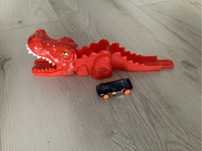 HOT WHEELS CITY Wyrzutnia dinozaur + autko