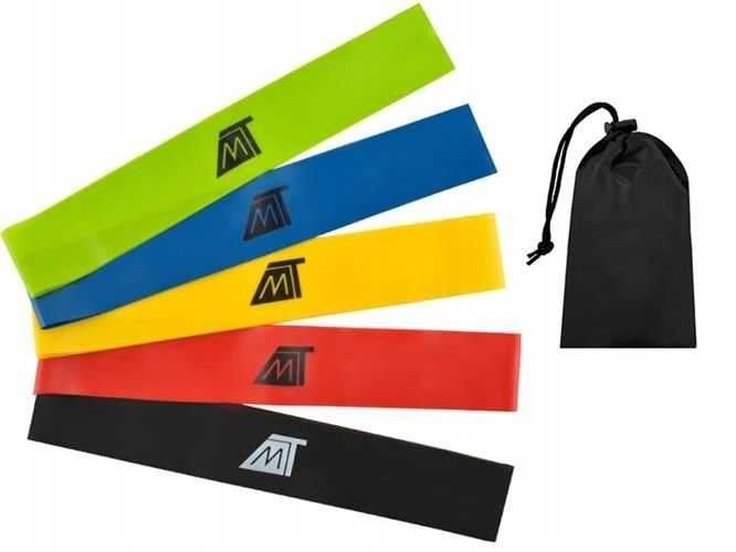 Zestaw Gum Taśm Do Ćwiczeń Gumy Pętle Mini Band 5 szt.