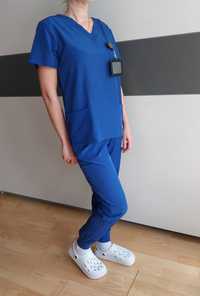 Strój medyczny r.L Nowy komplet uniform niebieski